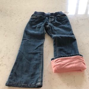 Fleece lined jeans. NWT.